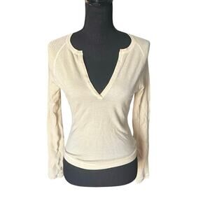 Elie Tahari Yellow Rib V-Neck Sweater S – Luxe Minimal Chic Style